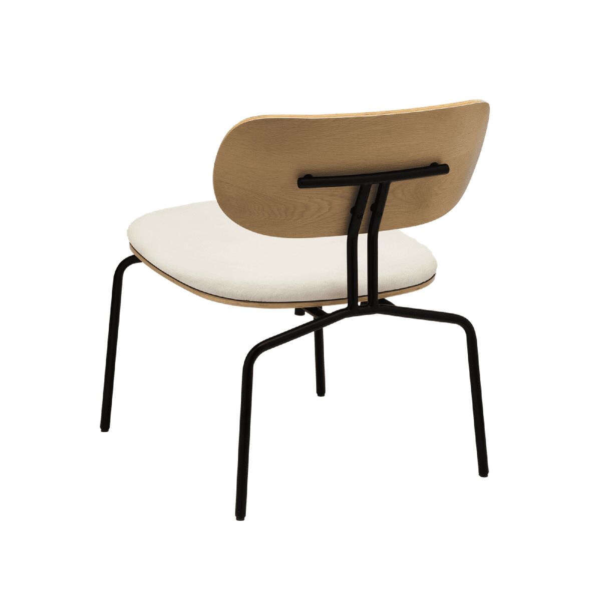Curious Armchair Teddy White/ Black