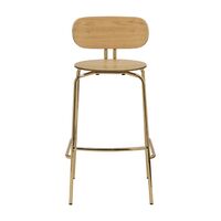 Curious Barhocker Eiche/ Messing