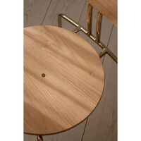 Curious Barhocker Eiche/ Messing