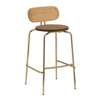 Curious Barstool Socker Brun/ Mässing