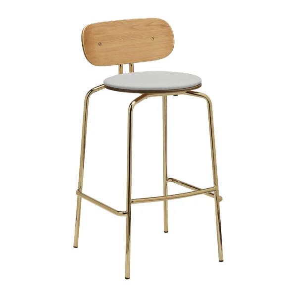 Curious Barhocker Sterling/ Messing