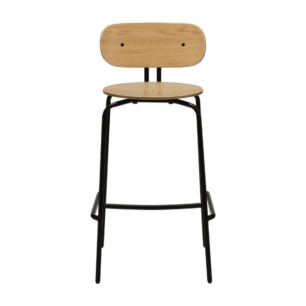 Tabouret de Bar Curious Chêne/ Noir