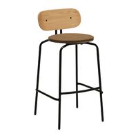 Curious Barstool Sugar Brown/ Black