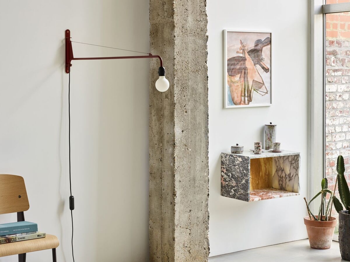 Petite Potence Vegglampe Japansk Rød