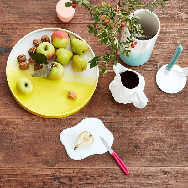 Herringbone Tray Yellow