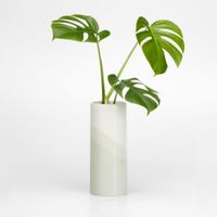 Herringbone Plain Vase Sand