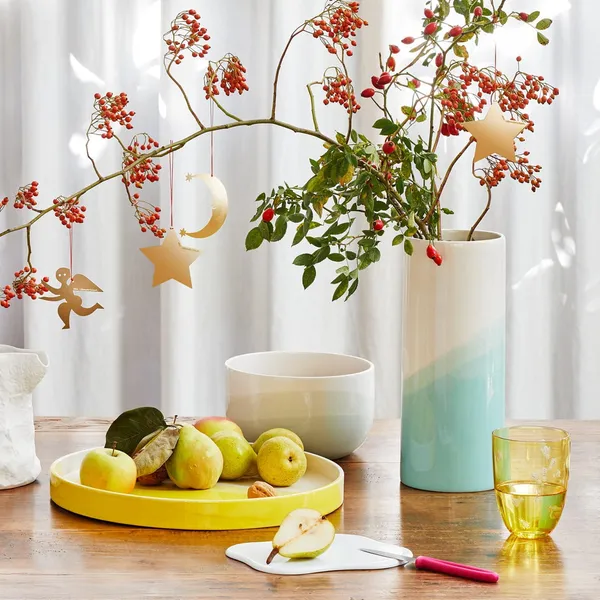 Herringbone Plain Vase Mint