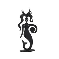 Silhouette Havfrueskulptur Sort