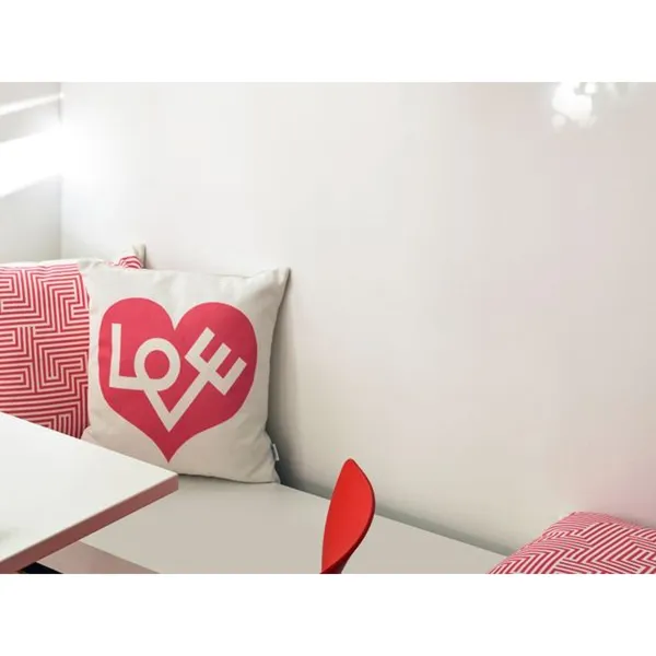 Graphic Print Pillow Heart/Love