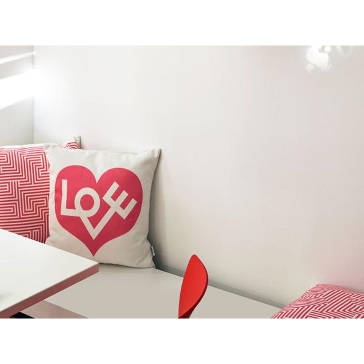 Cuscino con Stampa Grafica Cuore/Amore