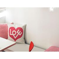 Cuscino con Stampa Grafica Cuore/Amore