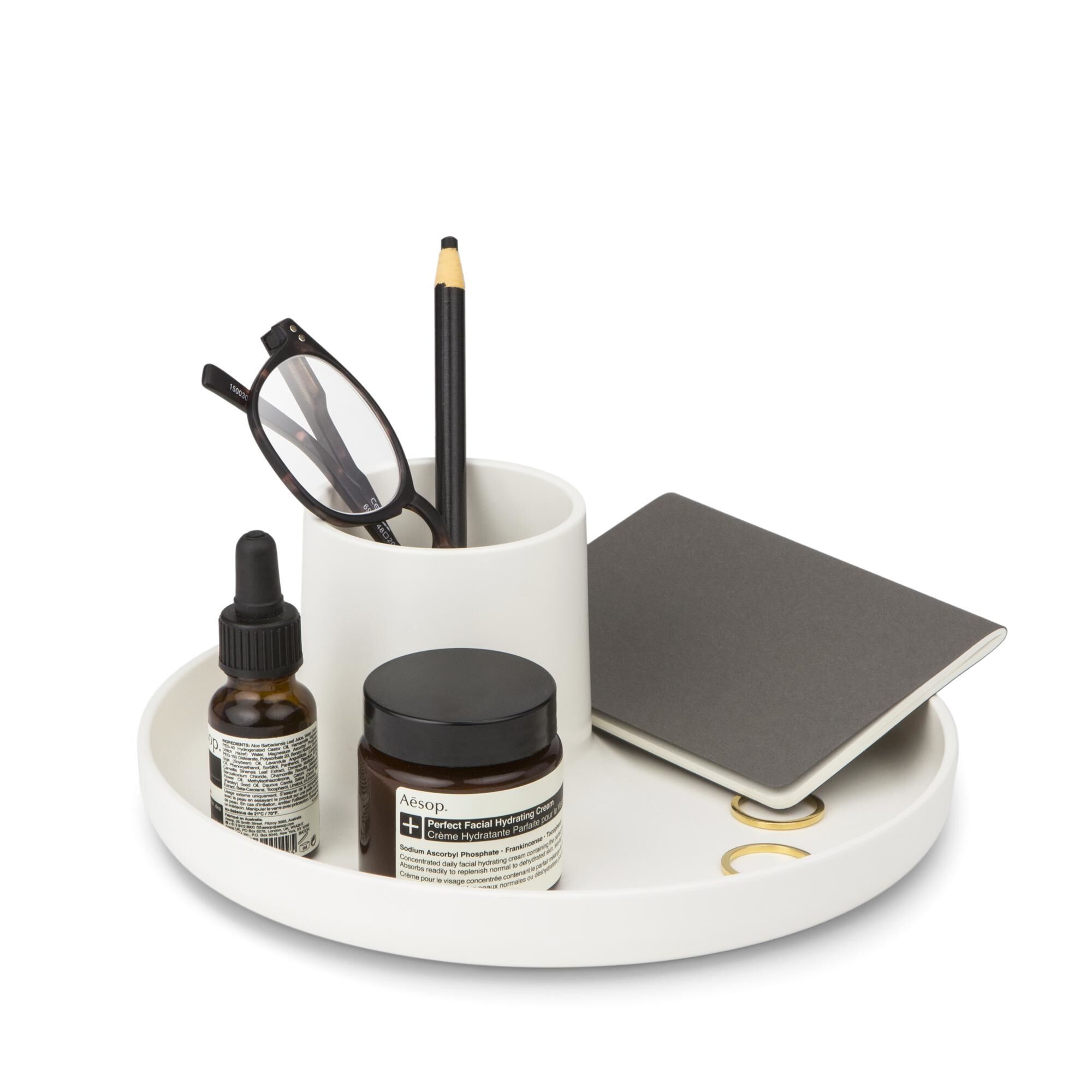 O-Tidy Skrivebordsopbevaring Hvid
