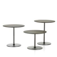 Occasional Low Table Ø45 Walnut/ Chocolate