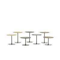 Occasional Low Table Ø55 Walnut/ Chocolate
