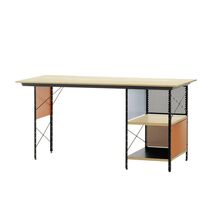 Eames EDU Skrivebord Sort/ Oransje/ Blå/ Bjørk