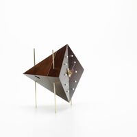 Klocka Diamant Valnöt