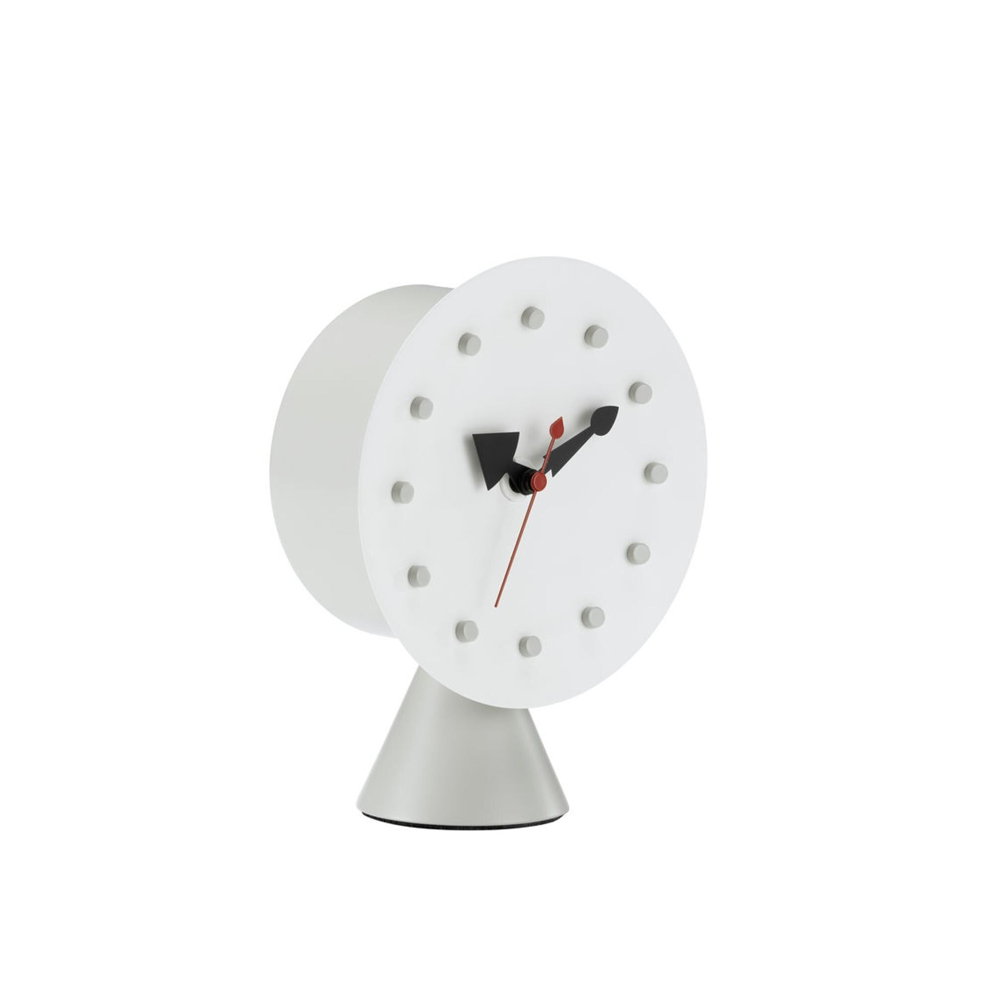Cone Base Klokke Kremhvit