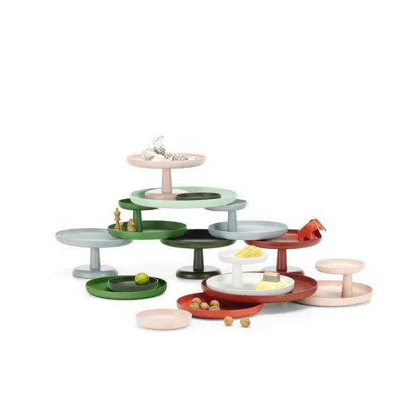 Rotary Tray Desk Storage White