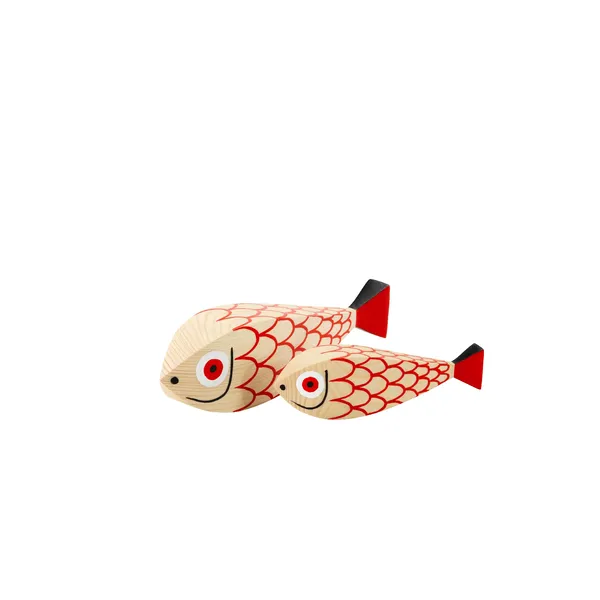 Wooden Dolls Mother Fish & Child