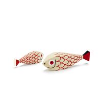 Houten Pop Moeder Vis & Kind