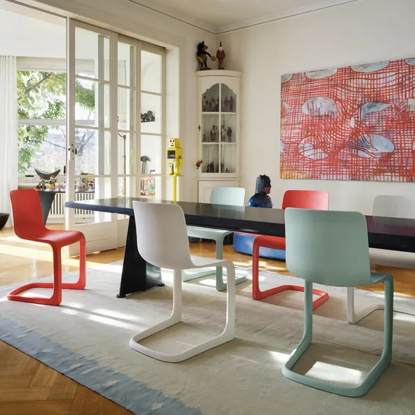 EVO-C Dining Table Chair Ivory
