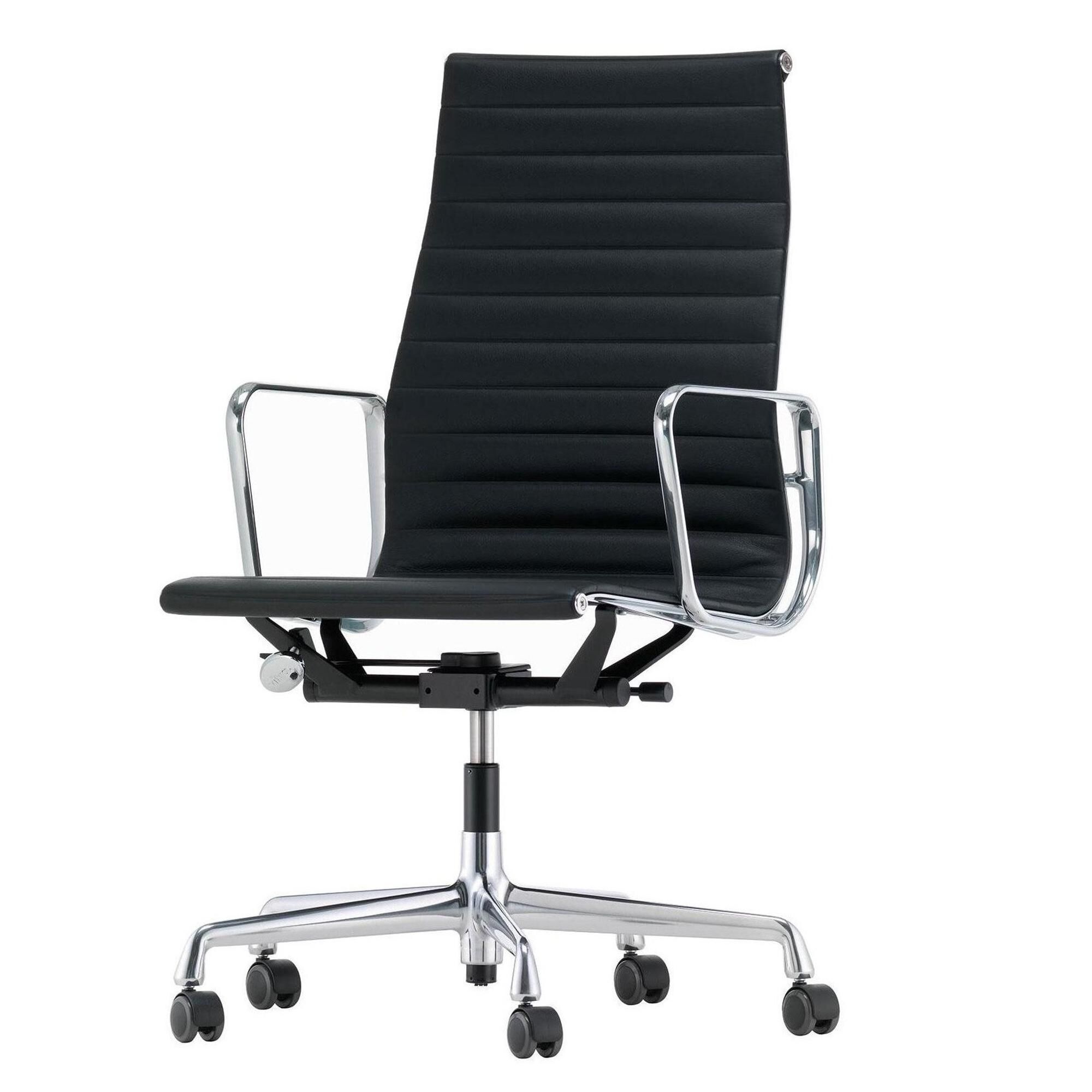 Aluminium EA 119 Kontorstol med Swivel, Armln og Vippe Mekanisme