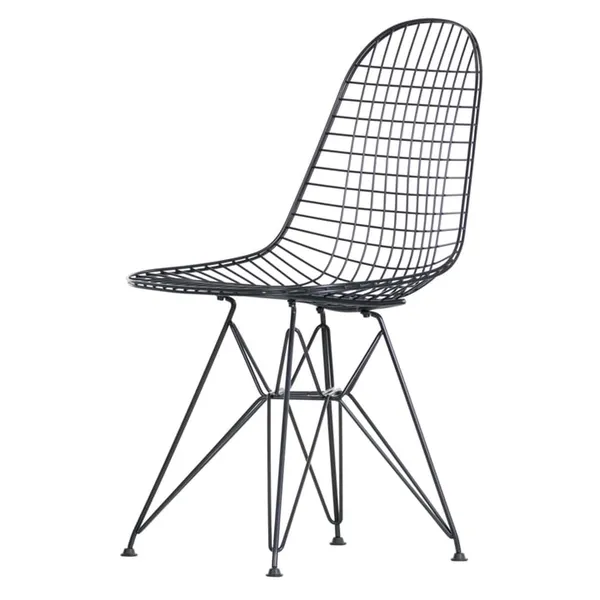 Wire DKR Dining Chair Black