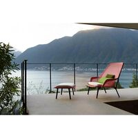 Slow Chair & Ottoman Tricot/Sort/Poleret