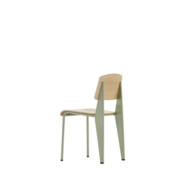 Standard Chaise de Salle à Manger Prouvé Gris Vermeer/Chêne