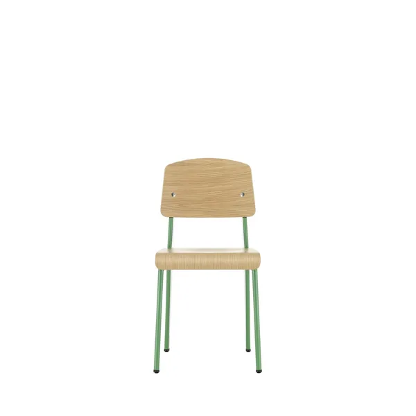 Standard Chaise de Salle à Manger Prouvé Blé Vert/Chêne