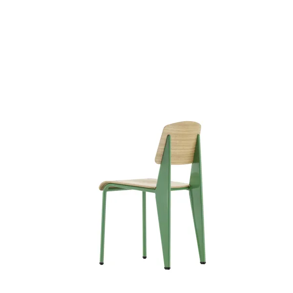Standard Chaise de Salle à Manger Prouvé Blé Vert/Chêne