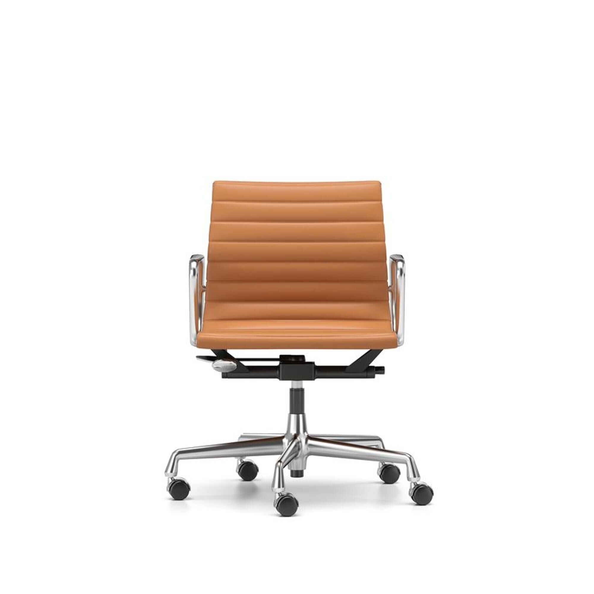 EA 118 Kontorstol med Swivel/Armln/Vippemekanisme Cognac L50 Premium Lder/Krom Stel