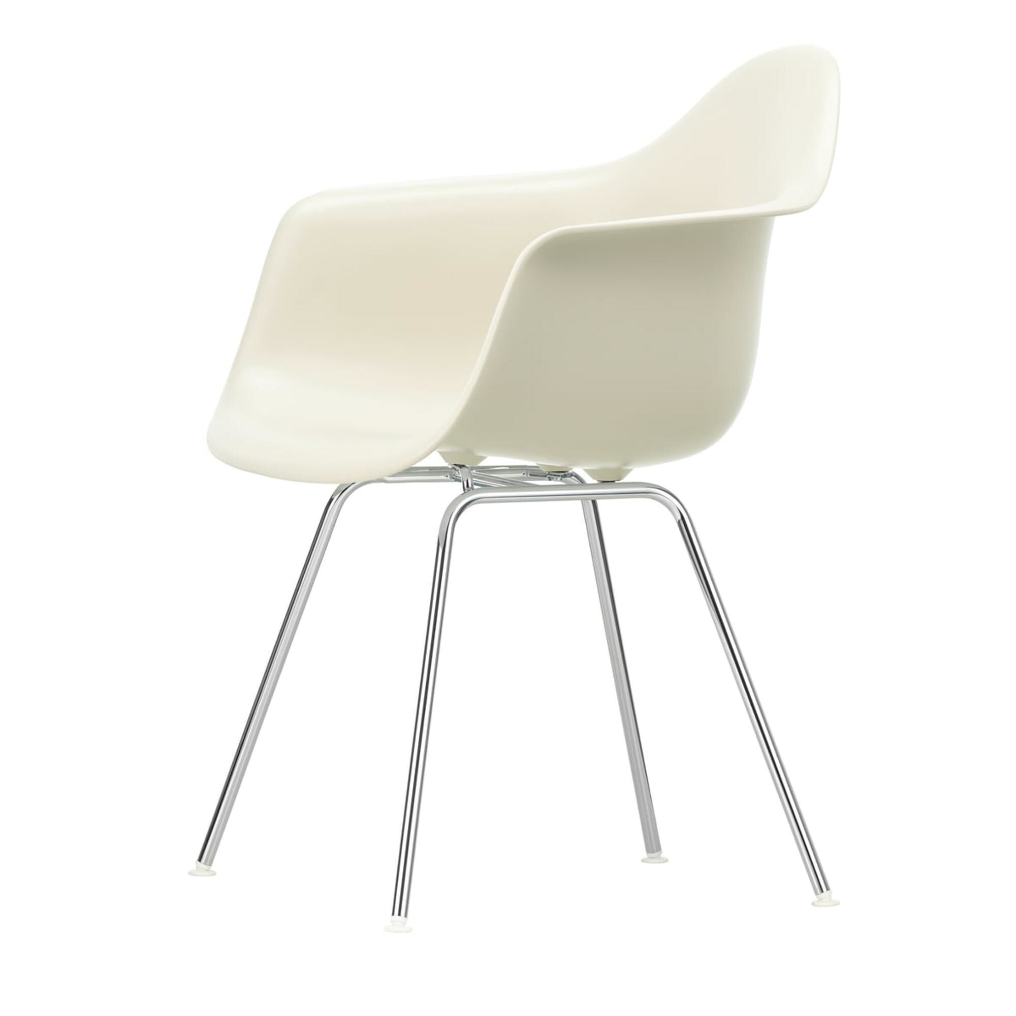 Eames Plastic DAX Spisebordsstol Med Armln Pebble