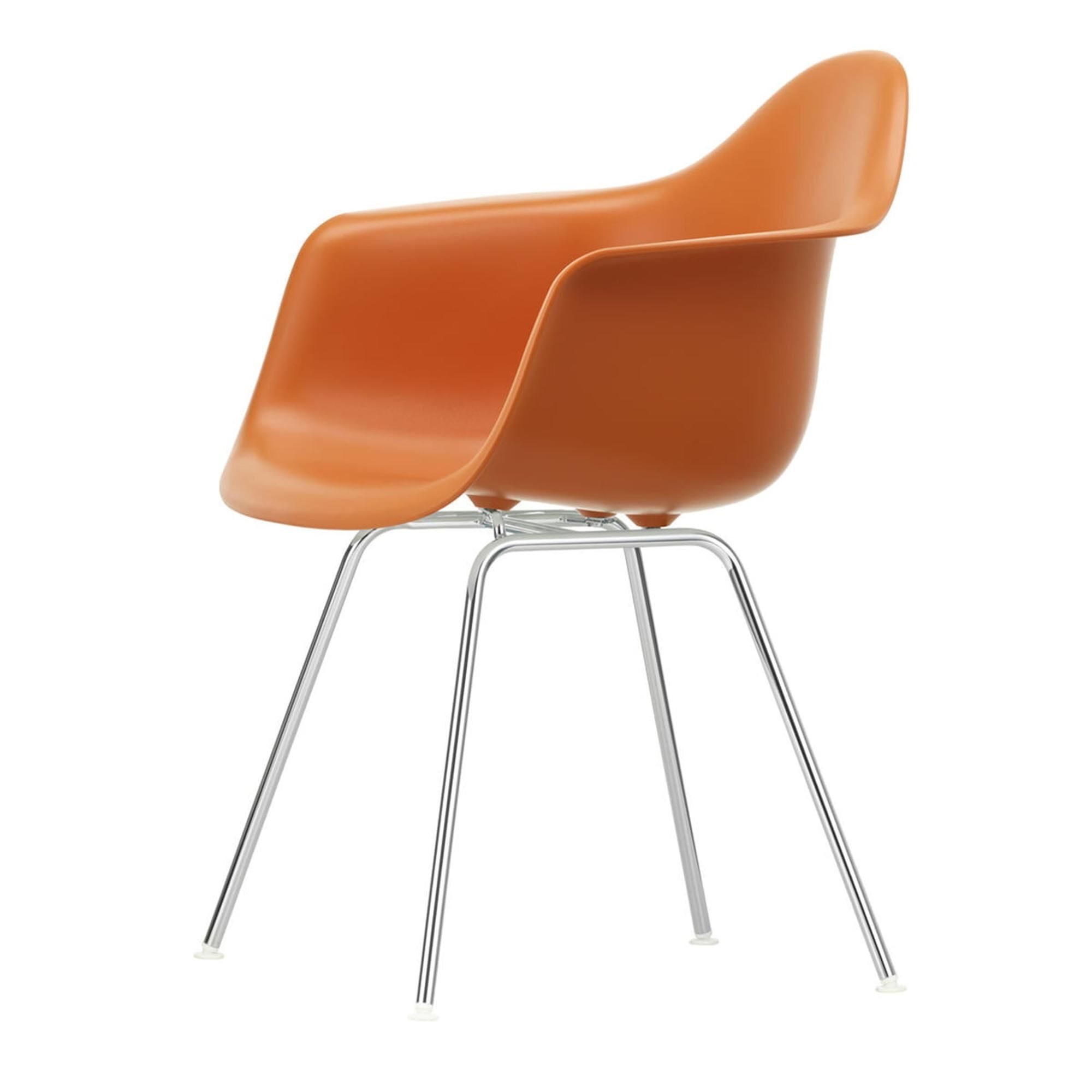 Eames Plast DAX Spisestol med Armlener Rusten Oransje
