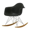 Chrome base / Deep Black seat and Golden Maple rockers