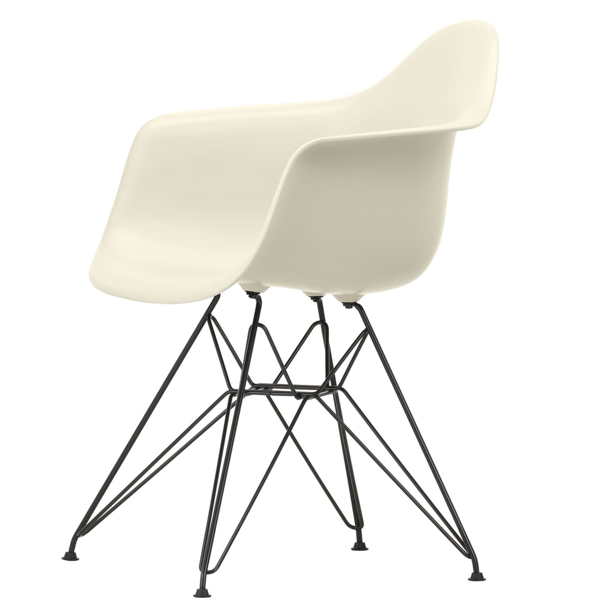 Eames Plastic RE DAR Spisestol Pebble/ Sort