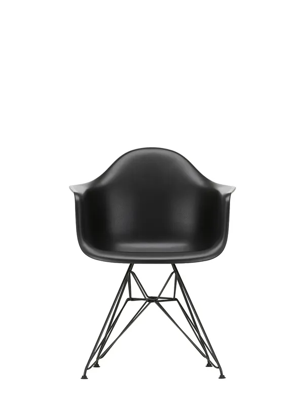 Eames Plastic RE DAR Dining Chair Tiefschwarz/ Schwarz