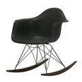Coated Black Frame / Deep Black Seat and Dark Maple Rockers