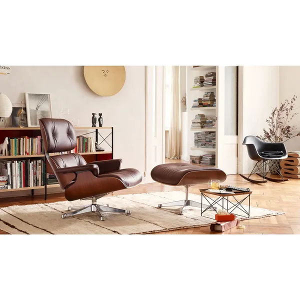 Eames Plastic RAR Armchair Deep Black/ Dark Maple