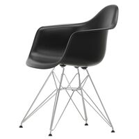 Eames Plastic DAR Dining Chair Black/ Chrome