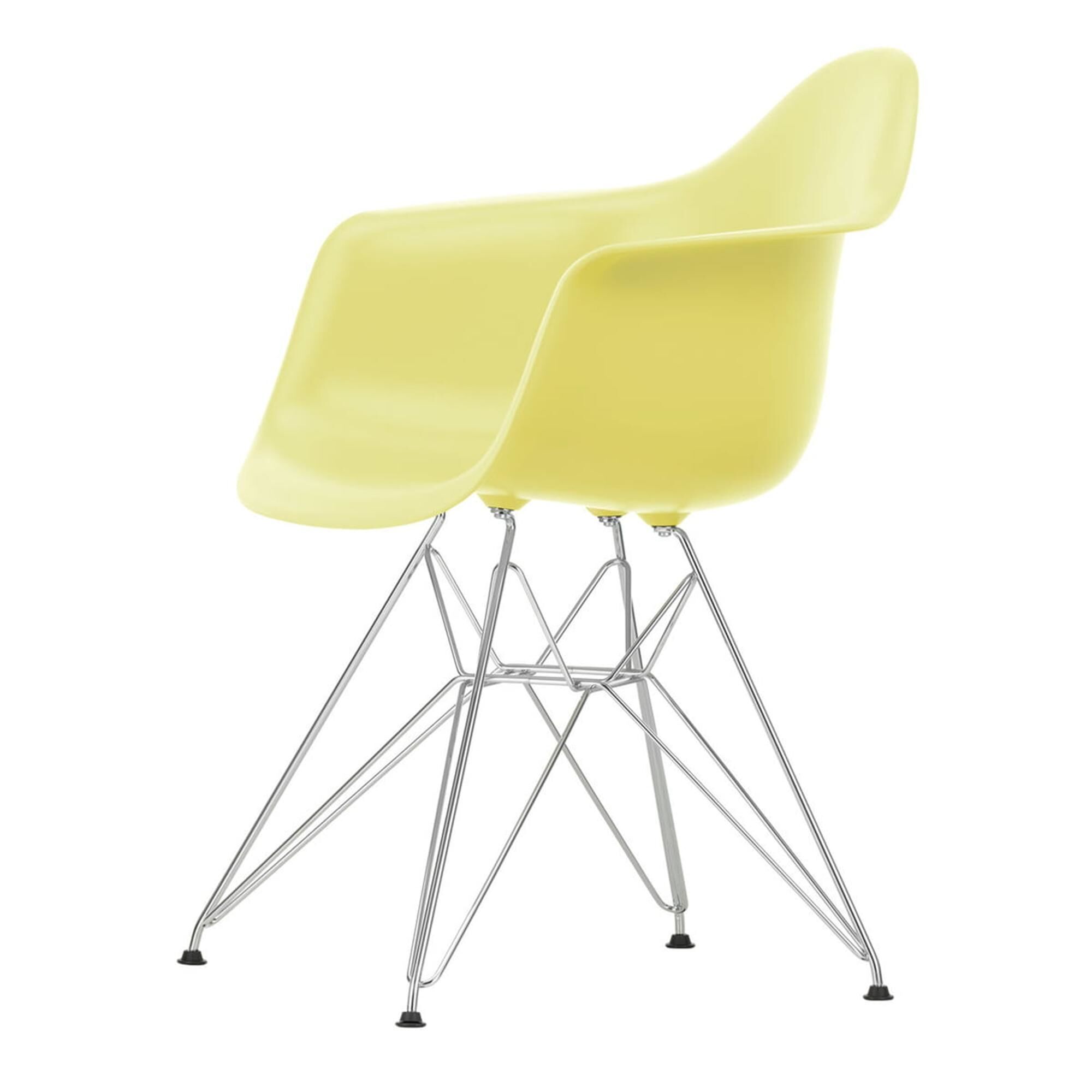 Eames Plastic RE DAR Spisestol Sitron/ Krom