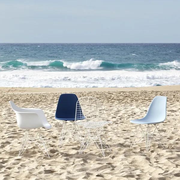 Eames Plastic RE DAR Dining Chair Smaragd/ Chrom