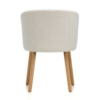 Mikado Dining Chair With Armrests Ivory/Pearl