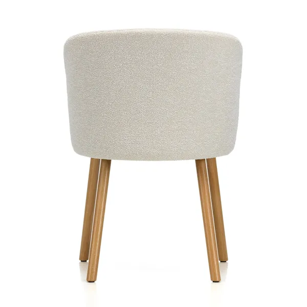 Mikado Dining Chair With Armrests Ivory/Pearl