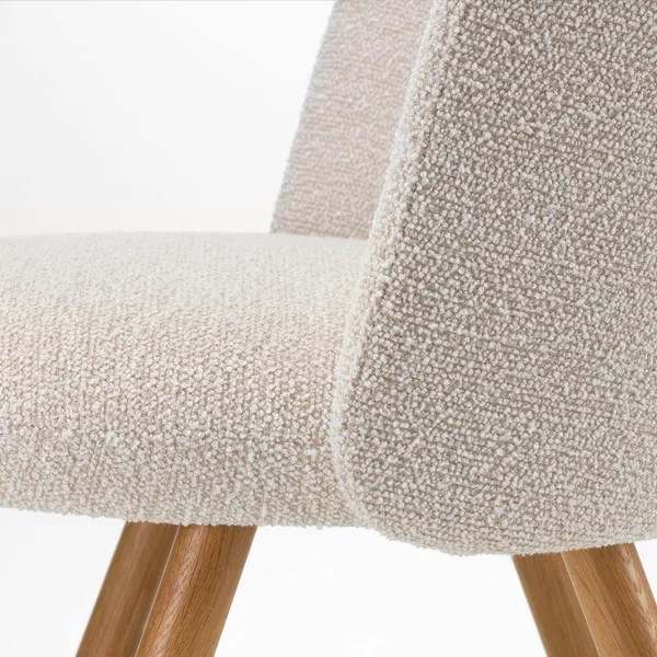 Mikado Dining Chair With Armrests Ivory/Pearl
