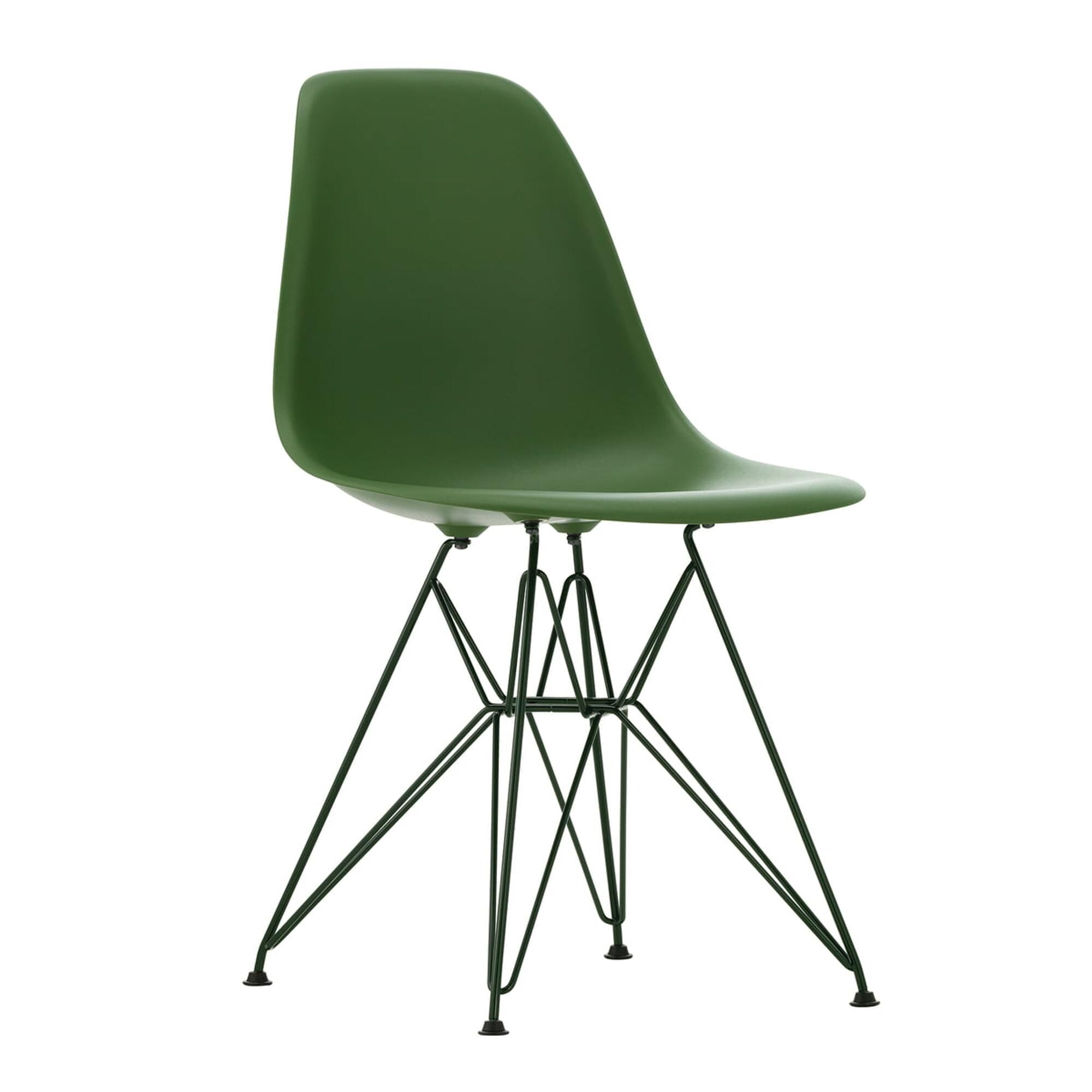 Eames Plastic RE DSR Spisebordsstol Forest/Dark Green