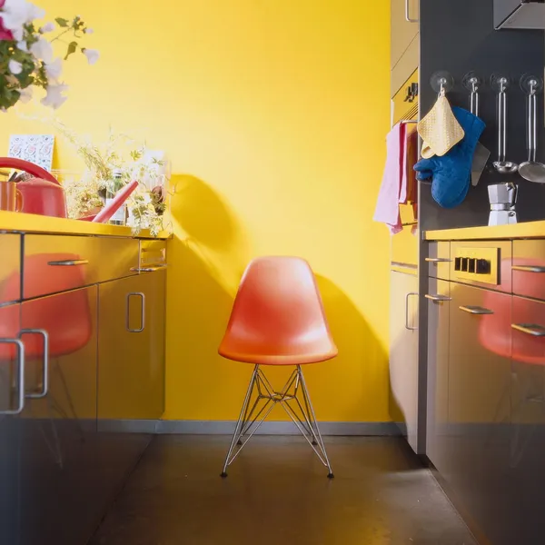 Eames Plastic RE DSR Dining Chair Mustard/Lemon