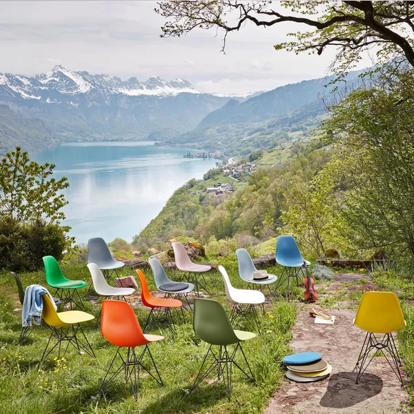 Eames Plastic RE DSR Dining Chair Mustard/Lemon