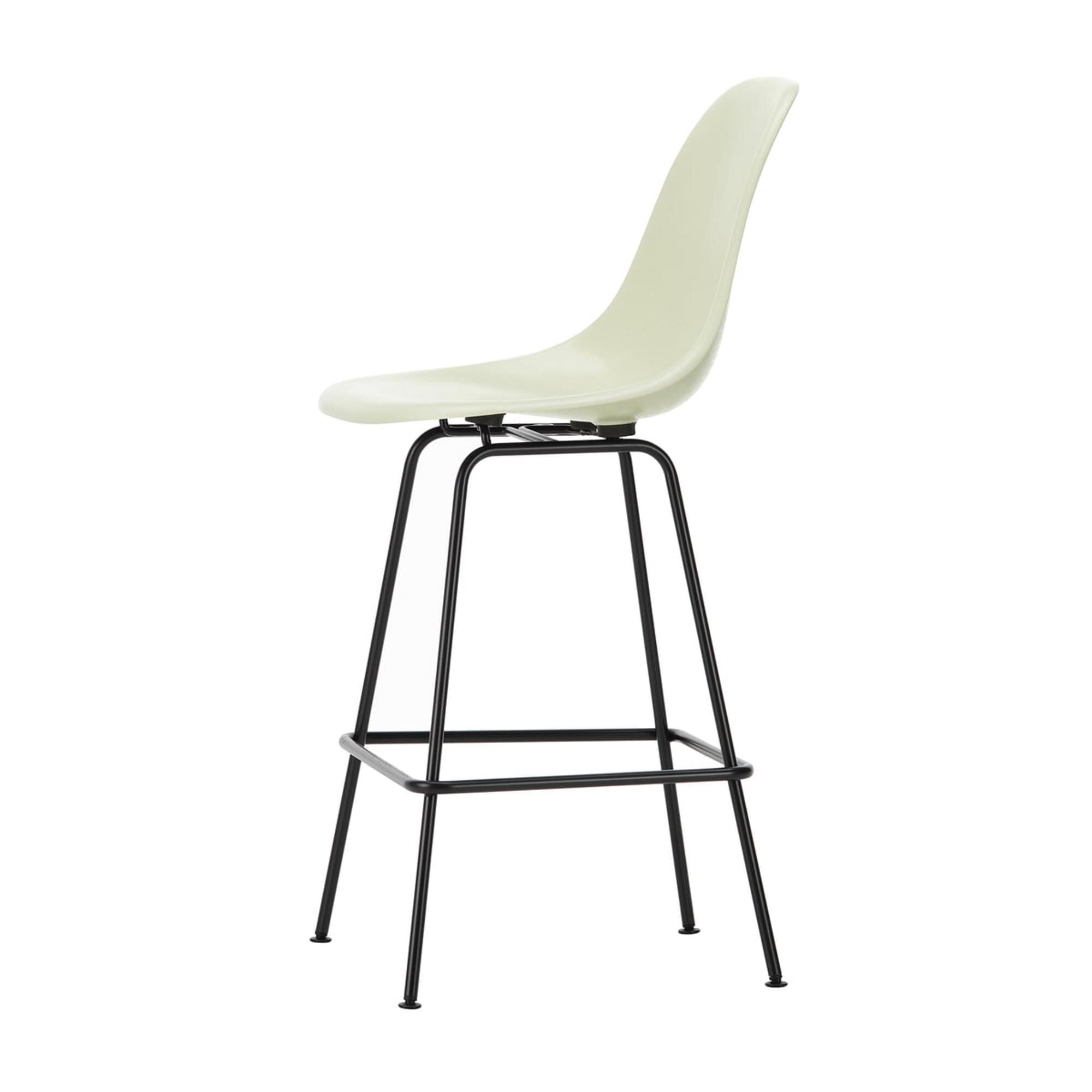 Eames Fiberglass Barstol Medium Parchment/Sort