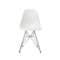 Eames Plastic DSR Dining Chair White/ Chrome